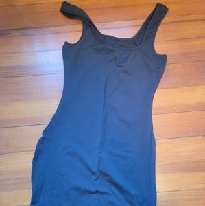 black mini dress